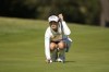 In Gee Chun of South Korea lines up a putt on the fourth hole during the third round of the BMW Ladies Championship at LPGA International Busan in Busan, South Korea, Saturday, Oct. 23, 2021. (AP Photo/Lee Jin-man)