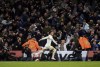 Leeds United's Rodrigo celebrates scoring their side's first goal of the game from the penalty spot, during the English Premier League soccer match between Leeds United and Wolverhampton Wanderers, at Elland Road, in Leeds, England, Saturday, Oct. 23, 2021. (Zac Goodwin/PA via AP)