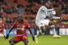 CF Montreal's Sunusi Ibrahim (right) gathers the ball in front of Toronto FC's Chris Mavinga during first half MLS action in Toronto on Saturday, October 23, 2021. THE CANADIAN PRESS/Chris Young