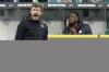 Wolfsburg's head coach Mark van Bommel shouts during the German Bundesliga soccer match between VfL Wolfsburg and SC Freiburg in Wolfsburg, Germany, Saturday, Oct. 23, 2021. (AP Photo/Michael Sohn)