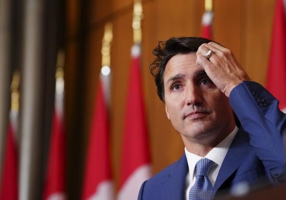 Prime Minister Justin Trudeau arrives to a press conference in Ottawa on October 6, 2021. THE CANADIAN PRESS/Sean Kilpatrick
