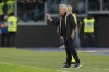 Roma's head coach Jose Mourinho calls out to his players during a Serie A soccer match between Roma and Napoli, at Rome's Olympic Stadium, Sunday, Oct. 24, 2021. (AP Photo/Andrew Medichini)