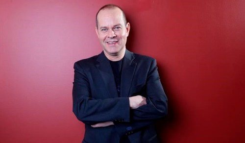 FILE - American actor James Michael Tyler poses for a portrait on Wednesday, Nov. 14, 2012, in New York. Tyler, the actor known widely for his recurring role as Gunther on “Friends,” died Sunday, Oct. 24, 2021, at his home in Los Angeles from prostate cancer. He was 59. (Photo by Carlo Allegri/Invision/AP, File)