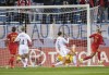 Canada’s Adriana Leon, right, scores against New Zealand during first half Celebration Tour soccer action in Montreal, Tuesday, October 26, 2021. THE CANADIAN PRESS/Graham Hughes