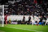 Juventus'Weston McKennie scores during the Italian Serie A soccer match between Juventus and Sassuolo at the Allianz Stadium in Turin, Italy, Wednesday, Oct. 27, 2021. (Fabio Ferrari /LaPresse via AP)