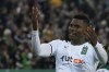 Moenchengladbach's Breel Embolo celebrates after scoring his side's fourth goal during the German Soccer Cup match between Borussia Moenchengladbach and Bayern Munich at the Borussia Park in Moenchengladbach, Germany, Wednesday, Oct. 27, 2021. (AP Photo/Martin Meissner)