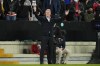 Barcelona's head coach Ronald Koeman gestures during a Spanish La Liga soccer match between Rayo Vallecano and FC Barcelona at the Vallecas stadium in Madrid, Spain, Wednesday, Oct. 27, 2021. (AP Photo/Manu Fernandez)