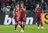 Bayern's Thomas Mueller reacts after receiving another goal during the German Soccer Cup match between Borussia Moenchengladbach and Bayern Munich at the Borussia Park in Moenchengladbach, Germany, Wednesday, Oct. 27, 2021. Borussia defeated Bayern with 5-0. (AP Photo/Martin Meissner)