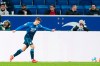 Hoffenheim's Andrej Kramaric celebrates scoring during the Bundesliga soccer match between TSG 1899 Hoffenheim and Hertha BSC at PreZero Arena in Sinsheim, Germany, Friday Oct. 29, 2021. (Uwe Anspach/dpa via AP)