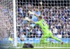 Manchester City's Gabriel Jesus scores during the English Premier League soccer match between Manchester City and Crystal Palace at the Etihad Stadium, Manchester, England, Saturday Oct. 30, 2021. (Martin Rickett/PA via AP)