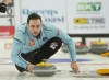 Skip Tanner Horgan throws his rock against Team Flemming during Home Hardware Canadian Curling Pre-Trials action in Liverpool, N.S. in this Saturday, October 30, 2021 handout photo. THE CANADIAN PRESS/HO, Curling Canada, Michael Burns *MANDATORY CREDIT*