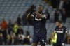 West Ham's Kurt Zouma celebrates at the end of the English Premier League soccer match between Aston Villa and West Ham United at Villa Park in Birmingham, England, Sunday, Oct. 31, 2021. West Ham won 4-1. (AP Photo/Rui Vieira)