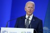 President Joe Biden speaks during the COP26 U.N. Climate Summit, Monday, Nov. 1, 2021, in Glasgow, Scotland. (AP Photo/Evan Vucci)