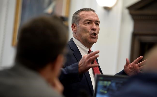 Mark Richards, Kyle Rittenhouse's attorney, gives opening statements to the jury at the Kenosha County Courthouse in Kenosha, Wis, on Tuesday, Nov. 2, 2021. Rittenhouse is accused of killing two people and wounding a third during a protest over police brutality in Kenosha, last year. (Sean Krajacic/The Kenosha News via AP, Pool)