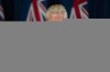 Ontario Premier Doug Ford removes his mask to take a question from a journalist as he attends a press briefing in Toronto, Friday, Oct. 22, 2021. THE CANADIAN PRESS/Chris Young