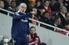 Leeds United's head coach Marcelo Bielsa gestures during the English League Cup round of 16 soccer match between Arsenal and Leeds United at the Emirates Stadium in London, Tuesday, Oct. 26, 2021. (AP Photo/Matt Dunham)