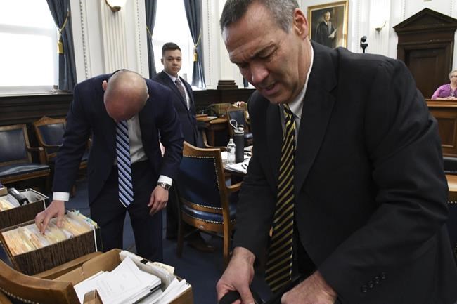 From left, defense attorney Corey Chirafisi Kyle Rittenhouse and defense attorney Mark Richards stand in the courtroom during the Kyle Rittenhouse trial at the Kenosha County Courthouse in Kenosha, Wis., on Monday, Nov. 8, 2021. (Mark Hertzberg/Pool Photo via AP)