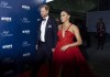 Prince Harry and Meghan Markle, Duke and Duchess of Sussex, arrive at the Intrepid Sea, Air & Space Museum for the Salute to Freedom Gala Wednesday, Nov. 10, 2021, in New York. The Duke of Sussex will also present the inaugural Intrepid Valor Award to five service members, veterans and their military families. (AP Photo/Craig Ruttle)