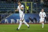 England's Harry Kane celebrates after scoring his side's third goal during the World Cup 2022 group I qualifying soccer match between San Marino and England at Olympic Stadium, in Serravalle, San Marino, Monday, Nov. 15, 2021. (AP Photo/Antonio Calanni)