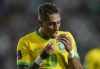 Brazil's Raphinha mouth bleeds after a knock during a qualifying soccer match against Argentina for the FIFA World Cup Qatar 2022 at Bicentenario stadium in San Juan, Argentina, Tuesday, Nov. 16, 2021. (AP Photo/Natacha Pisarenko)