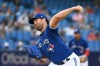 Toronto Blue Jays starting pitcher Robbie Ray pitches in the first inning of an American League baseball game against the Chicago White Sox, in Toronto on August 25, 2021. THE CANADIAN PRESS/Jon Blacker