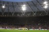 Players gather to pay their tribute to Remembrance Sunday prior to the British Premier League soccer match between West Ham United and Liverpool at the London stadium in London, England, Sunday, Nov. 7, 2021. (AP Photo/Ian Walton)