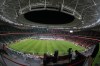 A general view of the Al Thumama Stadium is seen during official inauguration ceremony in Doha, Qatar, Friday, Oct. 22, 2021 The stadium will be one of the venueas for the World Cup 2022 in Qatar. (AP Photo/Hussein Sayed)