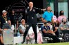Toronto FC head coach Javier Perez watches during the second half of an MLS soccer match against Inter Miami, Wednesday, Oct. 20, 2021, in Fort Lauderdale, Fla.&nbsp; THE CANADIAN PRESS/AP-Lynne Sladky