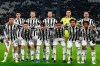 Juventus team poses prior to the Serie A soccer match between Juventus and Atalanta, at the Allianz stadium in Turin, Italy, Saturday, Nov. 27, 2021. (Fabio Ferrari/LaPresse via AP)