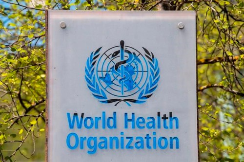 FILE - The logo of the World Health Organization, WHO, is displayed at the headquarters in Geneva, Switzerland, April 15, 2020. The World Health Organization is opening a long-planned special session of member states to discuss ways to strengthen the global fight against pandemics like the coronavirus, just as the worrying new omicron variant has sparked immediate concerns worldwide. (Martial Trezzini/Keystone via AP, file)