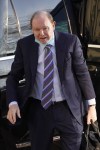 Special prosecutor Dan Webb arrives Tuesday, Nov. 30, 2021, at the Leighton Criminal Courthouse for day two of Jussie Smollett's trial in Chicago. Smollett is accused of lying to police when he reported he was the victim of a racist, anti-gay attack in downtown Chicago nearly three years ago. (AP Photo/Charles Rex Arbogast)
