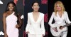 Olympic gymnast Simone Biles appears at the MTV Video Music Awards in New York on Sept. 12, 2021, left, actor Sandra Oh appears at the season two premiere of 