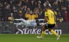 Chelsea goalkeeper Edouard Mendy makes a save during the English Premier League soccer match between Watford and Chelsea at Vicarage Road, Watford, England, Wednesday Dec. 1, 2021. (Mike Egerton/PA via AP)