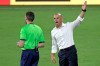 Toronto FC coach Chris Armas, right, argues with an official during the second half of the team's MLS soccer match against Orlando City, Saturday, June 19, 2021, in Orlando, Fla. THE CANADIAN PRESS/AP, Phelan M. Ebenhack