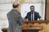 In this courtroom sketch, Special prosecutor Dan Webb, left, cross examines actor Jussie Smollett Tuesday, Dec. 7, 2021, in Chicago. (AP Photo/Cheryl Cook)
