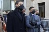 Actor Jussie Smollett, second from right, departs with his mother Janet, second from left, from the Leighton Criminal Courthouse, Wednesday, Dec. 8, 2021, in Chicago, after Cook County Judge James Linn gave the case to jury. (AP Photo/Nam Y. Huh)