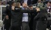 Portland Timbers head coach Giovanni Savarese, center, celebrates with assistant coaches as time runs out in the second half of an MLS Western Conference semifinal playoff soccer match against the Colorado Rapids, Thursday, Nov. 25, 2021, in Commerce City, Colo. (AP Photo/David Zalubowski)