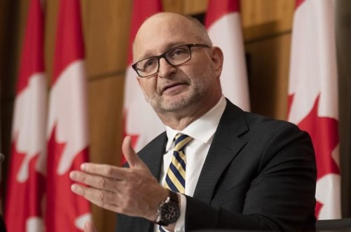 Minister of Justice and Attorney General of Canada David Lametti speaks during a news conference in Ottawa, Tuesday, Dec. 7, 2021.&nbsp;Lametti says a new law to single out health care workers for special protection from intimidation and threats at work is a response to a need identified by the workers themselves. THE CANADIAN PRESS/Adrian Wyld