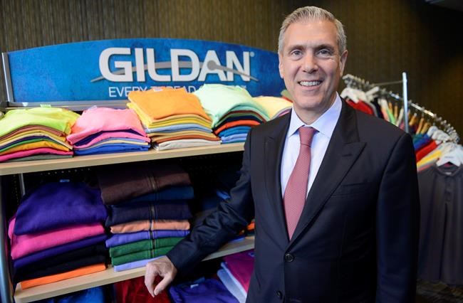 Gildan Activewear Inc. president and CEO Glenn Chamandy poses for a photograph following the apparel manufacturer's annual meeting Thursday, February 5, 2015 in Montreal. THE CANADIAN PRESS/Paul Chiasson