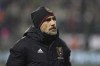 Real Salt Lake interim coach Pablo Mastroeni walks across the field following the team's loss to the Portland Timbers in the MLS soccer Western Conference final Saturday, Dec. 4, 2021, in Portland, Ore. (AP Photo/Amanda Loman)