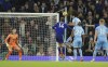 Manchester City's Nathan Ake scores his side's seventh goal during the English Premier League soccer match between Manchester City and Leeds United at Etihad stadium in Manchester, England, Tuesday, Dec. 14, 2021. (AP Photo/Jon Super)