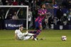 United States midfielder Kellyn Acosta, right, is fouled by Bosnia and Herzegovina midfielder Amar Begic during the first half of an international friendly soccer match, Saturday, Dec. 18, 2021, in Carson, Calif. Begic was red-carded after the foul. (AP Photo/Marcio Jose Sanchez)