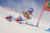 United States' Mikaela Shiffrin speeds down the slope during the first run of an alpine ski, women's World Cup giant slalom, in Courchevel, France, Tuesday, Dec. 21, 2021. (AP Photo/Marco Trovati)