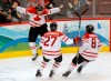 Canada's Sidney Crosby celebrates his game-winning goal with Scott Niedermayer and Drew Doughty during overtime period men's ice hockey gold medal final at the 2010 Winter Olympic Games in Vancouver on February 28, 2010.The NHL has officially announced that its players won't be going to the 2022 Beijing Olympics.THE CANADIAN PRESS/Paul Chiasson
