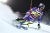 France's Clement Noel speeds down the course during an alpine ski, men's World Cup slalom, in Madonna di Campiglio, Italy, Wednesday, Dec. 22, 2021. (AP Photo/Gabriele Facciotti)