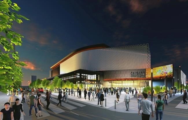 The Calgary Flames pulled out of an arena deal with the city, the proposed arena is shown in the handout image, because team owners were no longer willing to shoulder a disproportionate amount of rising costs or more risk. THE CANADIAN PRESS/HO-Calgary Flames*MANDATORY CREDIT*