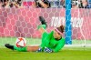 Canada's Stephanie Labbe makes a save against Sweden in the sixth round of the penalty shoot-out in the women's soccer final during the summer Tokyo Olympics in Yokohama, Japan on Friday, August 6, 2021.&nbsp;&nbsp;Labbe is one of three finalists for The Best FIFA Women's Goalkeeper. THE CANADIAN PRESS/Frank Gunn