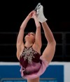 Madeline Schizas skates during the senior women’s short program at the National Skating Championships, in Ottawa, Friday, Jan. 7, 2022.&nbsp;Schizas of Oakville, Ont., is the leader after the women's short program at the Canadian figure skating championships. THE CANADIAN PRESS/Adrian Wyld