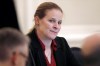 FILE - In this Dec. 6, 2019, file photo, Cindy Parlow Cone, vice-president of U.S. Soccer, attends a meeting of the organization's board of directors in Chicago. The unions for the U.S. women’s and men’s national teams have not committed to agreeing to a single pay structure, Parlow Cone, now the head of the U.S. Soccer Federation, said in a letter to fans Tuesday, Jan. 11, 2022. (AP Photo/Charles Rex Arbogast, File)