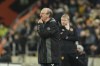 Everton's head coach Rafael Benitez reacts during the English FA Cup third round soccer match between Hull City and Everton at the MKM Stadium in Hull, England, Saturday, Jan. 8, 2022. (AP Photo/Jon Super)